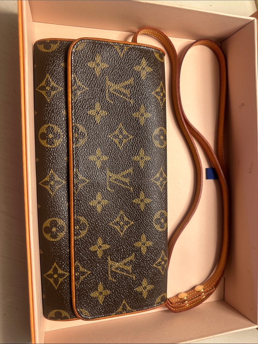 LOUIS VUITTON Pochette Monogram clean with LV box